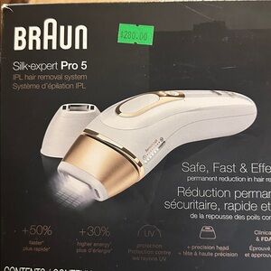 Braun Silk expert Pro 5 IPL Laser Hair Removal Device  Unisex for Women and Men